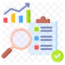 Etudes De Marche Statistiques Analyses Icône