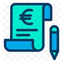 Bill Euro Invoice Icon