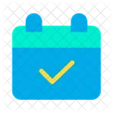 Schedule Calendar Verify Meting Day Icon