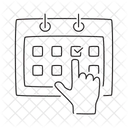 カレンダー、イベント、期限 アイコン