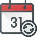 Evento Calendario Recurrente Icono