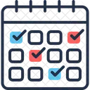 Eventos Calendario Data Ícone