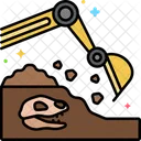 Excavation Equipment Work Icon