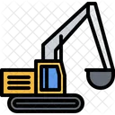 Excavator Car Building Icon