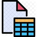 Excel Sheet Document Excel Icon