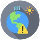 Extreme Heat Heatwaves Global Warming Icon