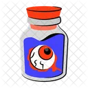 Eye In Jar Glass Liquid Icon