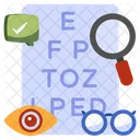 Eye Test Vision Test Eye Chart Icon