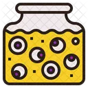 Eyeball Jar Spooky Icon