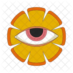 Eyeball Flower  Icon