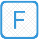 Key F Letter Icon