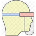 Face Shield Lineal Color Icon Icon