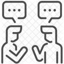 Face To Face Language Languages Icône