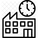 Factory Clock Industrial Timekeeping Facility Schedule 아이콘