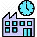 Factory Clock Industrial Timekeeping Facility Schedule 아이콘