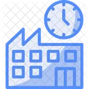 Factory Clock Industrial Timekeeping Facility Schedule 아이콘