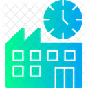 Factory Clock Industrial Timekeeping Facility Schedule 아이콘
