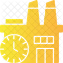 Factory Clock Industrial Timekeeping Facility Schedule 아이콘