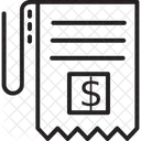 Facture Bon Facture Icône
