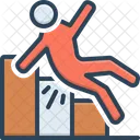 Fall Downhill Downfall Icon