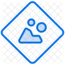 Falling Rocks Traffic Sign Road Sign Icon