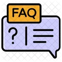 FAQ 커뮤니케이션 질문과 답변 자주 묻는 질문 아이콘