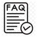 자주 묻는 질문 양식  아이콘
