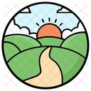 Farm Fields Agriculture Fields Icon