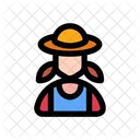 Farmer woman  Icon