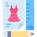 Fashion Designer Sketch Handcraft Icon