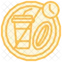 Fasting Duotone Line Icon 아이콘