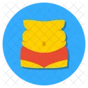 Overweight Obesity Fat Man Icon