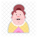 Fat Woman Avatar Icon