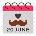 20 June Calendar Fatherhood Icon