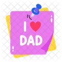 Father’s Day Note  Icon