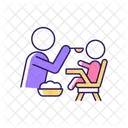 Feeding in highchair  Icon