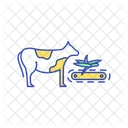 Feeding Livestock Cow Icon