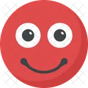 Feliz Surpreso Emoticon Ícone