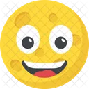 Feliz Surpreso Emoticon Ícone