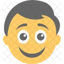 Feliz Surpreso Emoticon Ícone