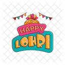 Feliz Lohri Festival De Lohri Celebracion De Lohri Icono