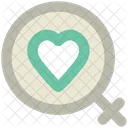 Female Heart Love Icon