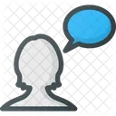 Female User Message Icon