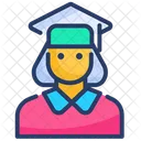 Female Student  Icon