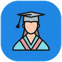 Female Student Technology Icon