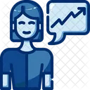 Female Trader  Icon