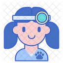 Female Vet Female Doctor Animal Doctor Icon