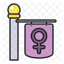 Feminismus-Banner  Symbol