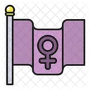 Feminismus Flagge  Symbol