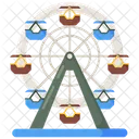 Ferris Wheel Carnival Sky Wheel Icon